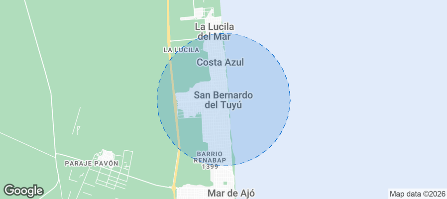 San Bernardo Airbnb map
